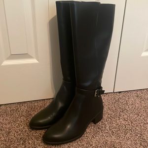 NWOT Black Tall Boots - 9